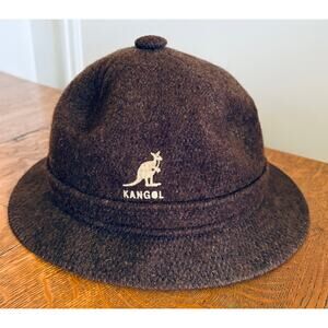 Vintage Kangol Grouser Tweed Mix Bucket Hat - Brown - Size M